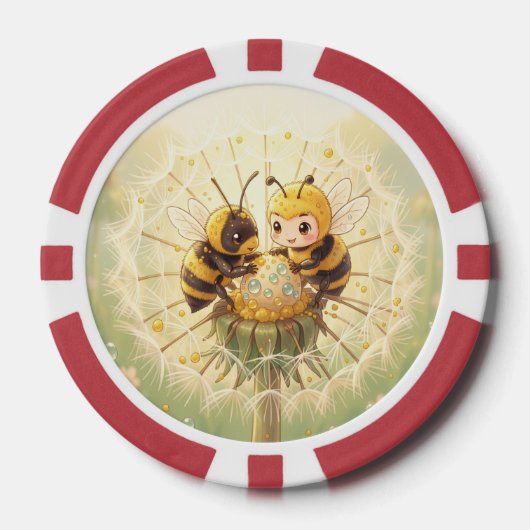 Golden Bumblebee in Bloom Dance.5 Pokerchips (Vorderseite)