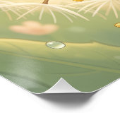 Golden Bumblebee in Bloom Dance.5 Poster (Ecke)
