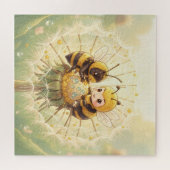 Golden Bumblebee in Bloom Dance.5 Puzzle (Horizontal)
