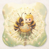 Golden Bumblebee in Bloom Dance.5 Untersetzer (Vorderseite)