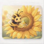 Golden Bumblebee in Bloom Dance.6 Mousepad (Vorne)