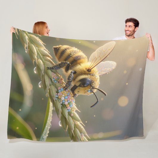 Golden Bumblebee in Bloom Dance.7 Fleecedecke (Beispiel)