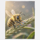 Golden Bumblebee in Bloom Dance.7 Fleecedecke (Vorderseite)