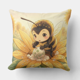 Golden Bumblebee in Bloom Dance.8 Kissen