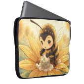Golden Bumblebee in Bloom Dance.8 Laptopschutzhülle (Vorne Rechts)