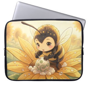 Golden Bumblebee in Bloom Dance.8 Laptopschutzhülle