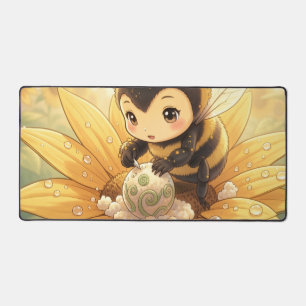 Golden Bumblebee in Bloom Dance.8 Schreibtischunterlage
