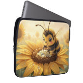 Golden Bumblebee in Bloom Dance.9 Laptopschutzhülle (Vorne Rechts)
