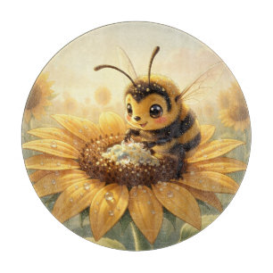 Golden Bumblebee in Bloom Dance.9 Schneidebrett