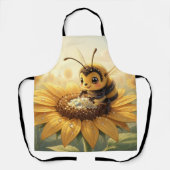 Golden Bumblebee in Bloom Dance.9 Schürze (Vorderseite)