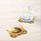 Golden Bumblebee in Bloom Dance.9 Untersetzer (Vor Ort)