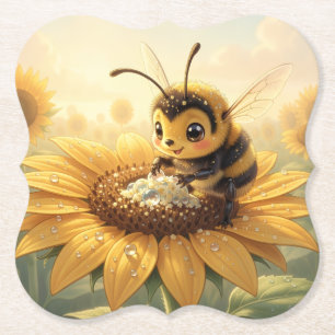 Golden Bumblebee in Bloom Dance.9 Untersetzer