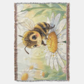 Golden Bumblebee in Bloom Dance Decke (Vorderseite Vertikal)