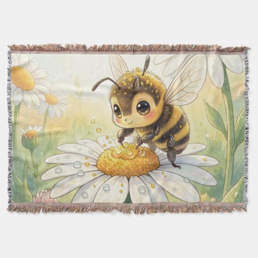 Golden Bumblebee in Bloom Dance Decke (Vorderseite)