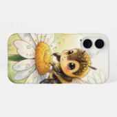 Golden Bumblebee in Bloom Dance iPhone 16 Hülle (Rückseite (Horizontal))