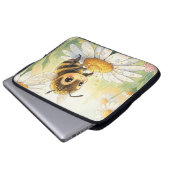 Golden Bumblebee in Bloom Dance Laptopschutzhülle (Vorne Knopf)