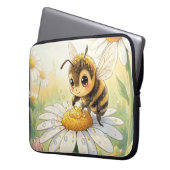Golden Bumblebee in Bloom Dance Laptopschutzhülle (Vorderseite Links)