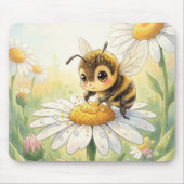 Golden Bumblebee in Bloom Dance Mousepad (Vorne)