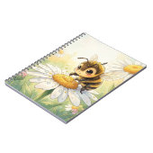 Golden Bumblebee in Bloom Dance Notizblock (Linke Seite)