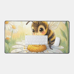 Golden Bumblebee in Bloom Dance Schreibtischunterlage