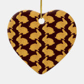 Golden Bunnies Keramikornament (Hinten)