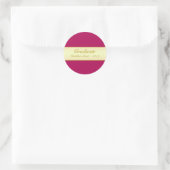 Golden & Burgundy Graduate Sticker (Tasche)