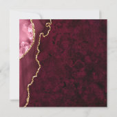 Golden Burgundy RN Nursing School Graduation Party Einladung (Rückseite)