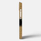 Golden Burlap iPhone 6 Custom Monogram Case (Rückseite / Links)