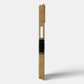 Golden Burlap iPhone 6 Custom Monogram Case (Rückseite / Rechts)