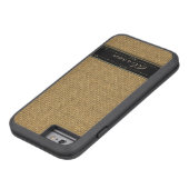 Golden Burlap iPhone 6 Custom Monogram Case (Unterseite)