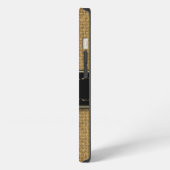 Golden Burlap iPhone 6 Custom Monogram Case Hülle (Linke Seite)