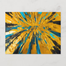 Golden Burst Abstrakte Explosion