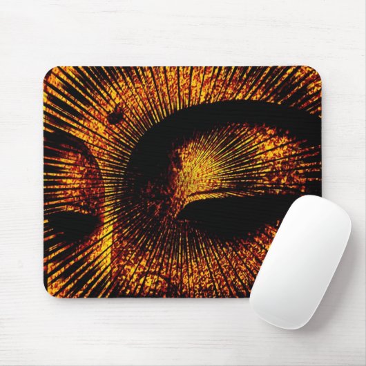 Golden Burst Texture Buddha Mousepad (Mit Mouse)
