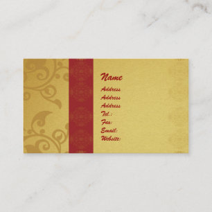 Golden business card 2 sided printed visitenkarte