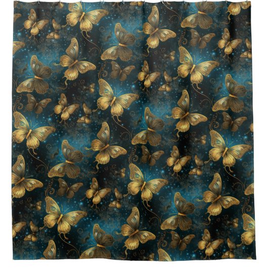 Golden Butterfells Duschvorhang (Vorderseite)