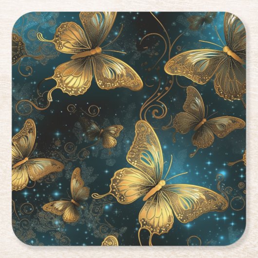 Golden Butterfells Paper Untersetzer (Vorderseite)