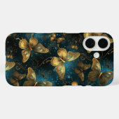 Golden Butterflies Barely There iPhone 16 Case (Rückseite (Horizontal))