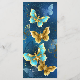 Golden butterflies menükarte