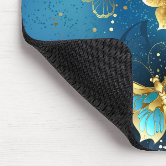 Golden butterflies mousepad (Ecke)