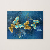 Golden butterflies puzzle (Horizontal)