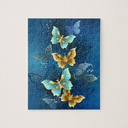 Golden butterflies puzzle (Vertikal)