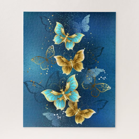 Golden butterflies puzzle (Vertikal)