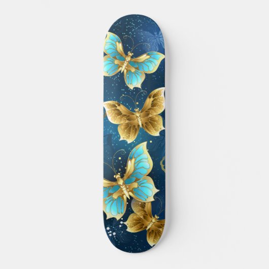 Golden butterflies skateboard (Vorderseite)