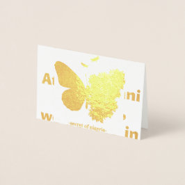 GOLDEN BUTTERFLY 🦋 Foil Card Folienkarte