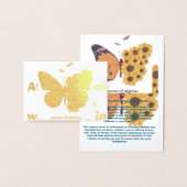 GOLDEN BUTTERFLY 🦋 Foil Card Folienkarte (Anzeige)