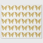 GOLDEN BUTTERFLY GESCHENKPAPIER (Flach)