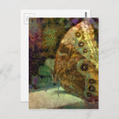 Golden Butterfly, Klimt, Kunst, Schmetterlingskart Postkarte (Vorne/Hinten)