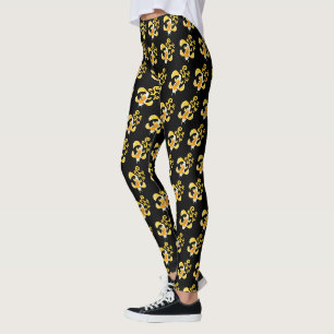 Golden Butterfly Koi Schwimmen Leggings