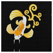 Golden Butterfly Koi Schwimmen Stoff (Nahaufnahme)