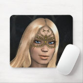 Golden Butterfly Masked Faiasy Fantasy Mouse Pad Mousepad (Mit Mouse)